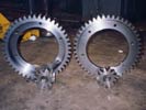 Overhead chain drive gears